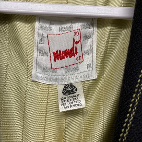 Vintage Mondi Womens Size 40 Oversized Pinstripe Double Breasted Blazer - Picture 4 of 6